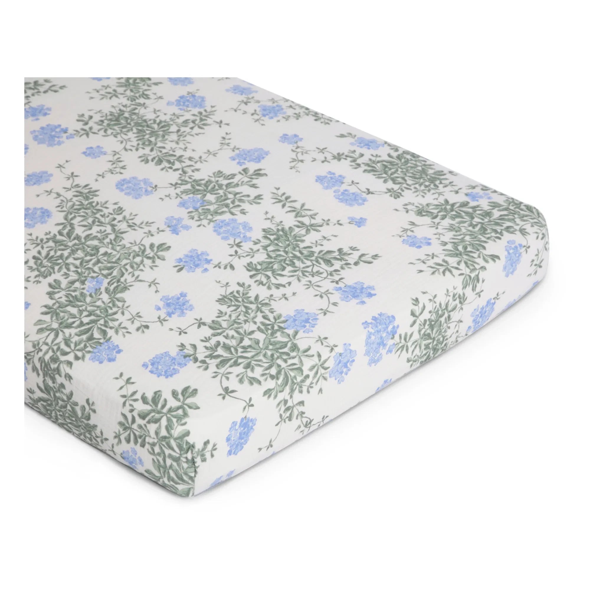 garbo&friends - Blue Plumbago Organic Cotton Fitted Sheet
