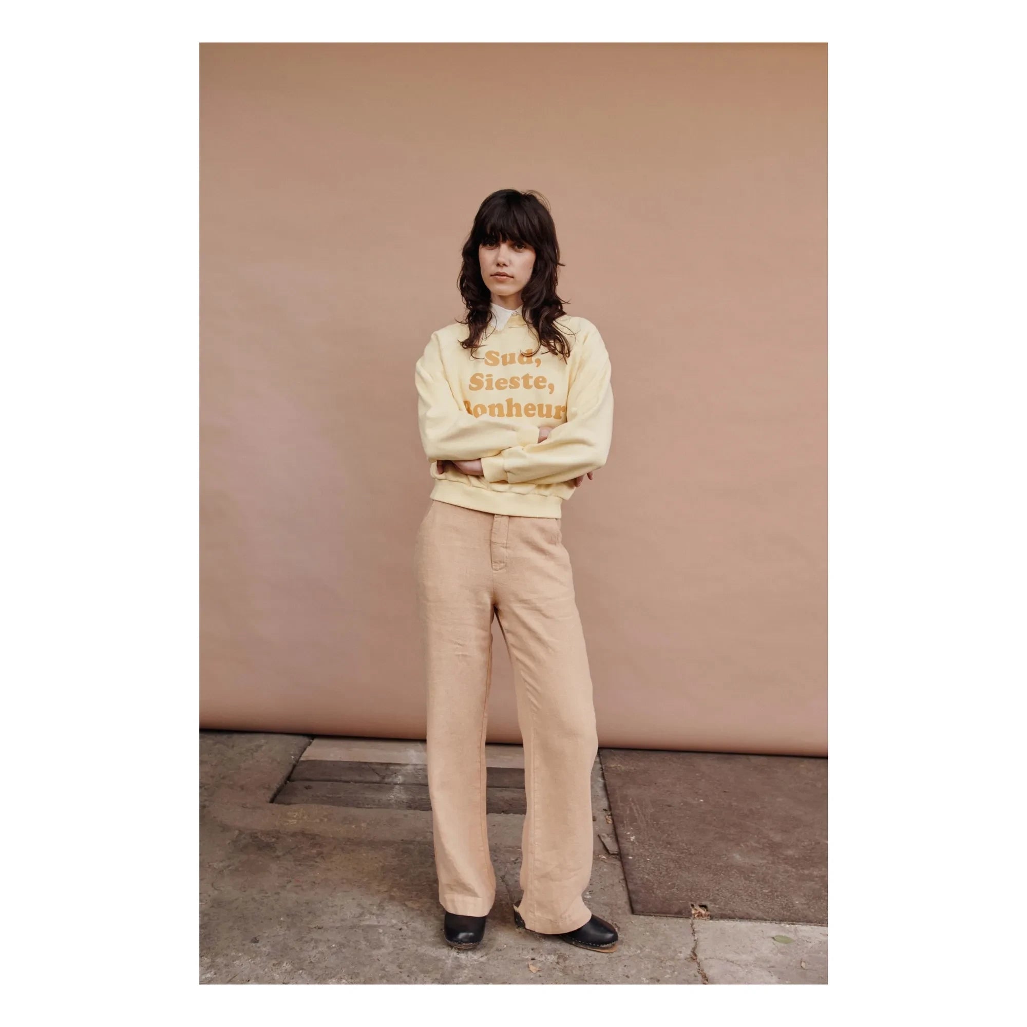 Emile et Ida - Sweatshirt Message Bio-Baumwolle | Mimose