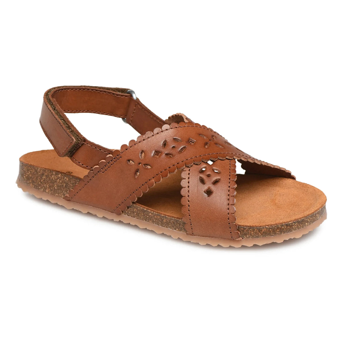 Pèpè - Two Con Me - Sandalias con tiras cruzadas perforadas | Caramelo