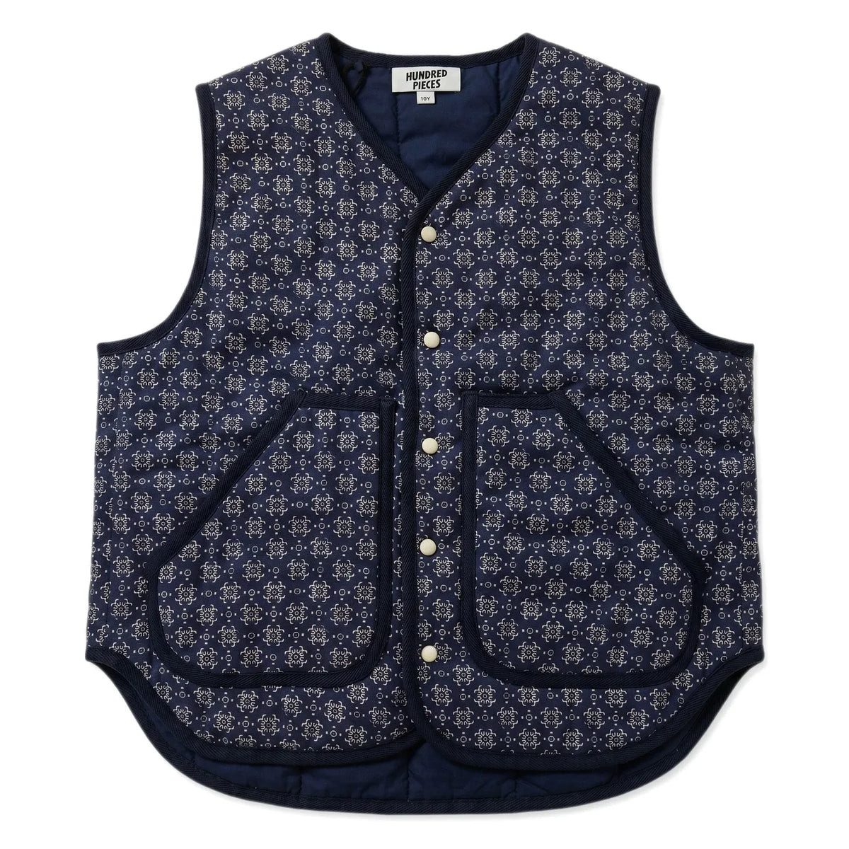 Hundred Pieces - Maria Bandana Kolsuz Yelek | Indigo mavi