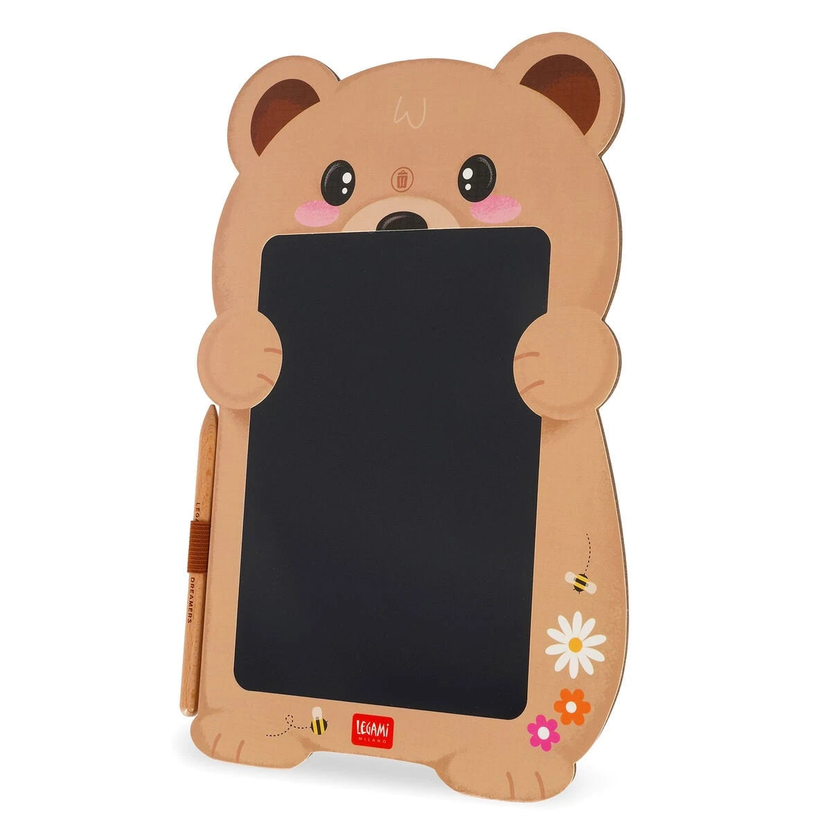 Legami - Ayıcık Portable LCD Drawing Board in Cardboard - Sihir Sketch Board
