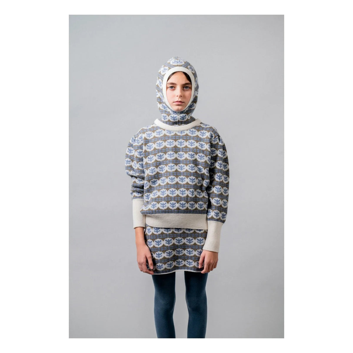 Birinit - Falda de lana Julieta Merino | Azul