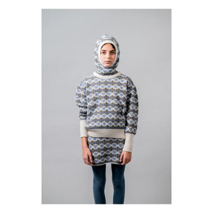 Birinit - Falda de lana Julieta Merino | Azul