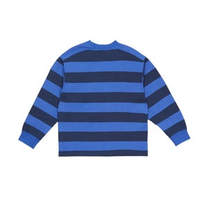 Smallable Kid - Favio Gestreiftes Sweatshirt aus Bio-Baumwolle | Elektrisches Blau
