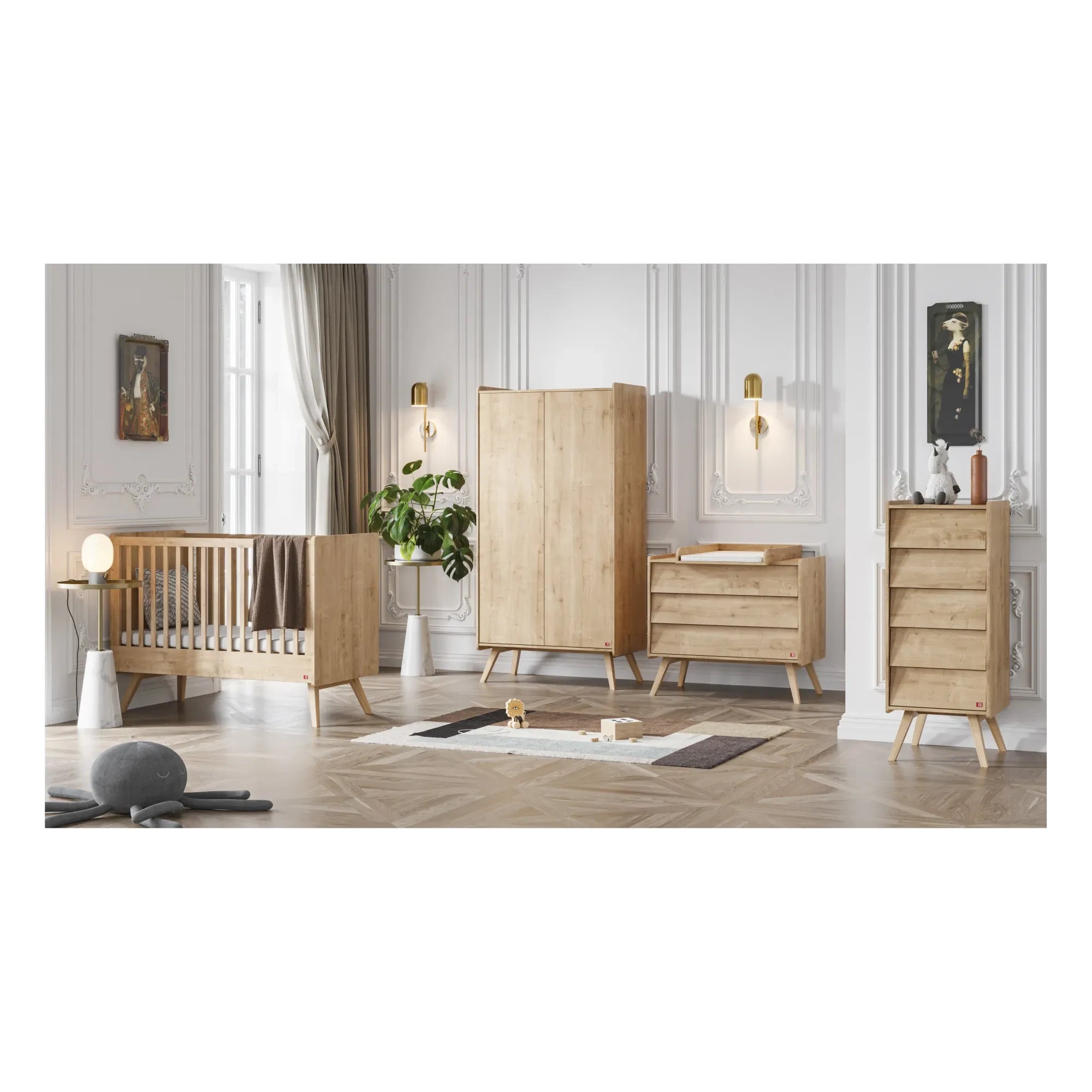 VOX - Vintage Ayarlanabilir Yatak - 70 x 140 cm | Meşe