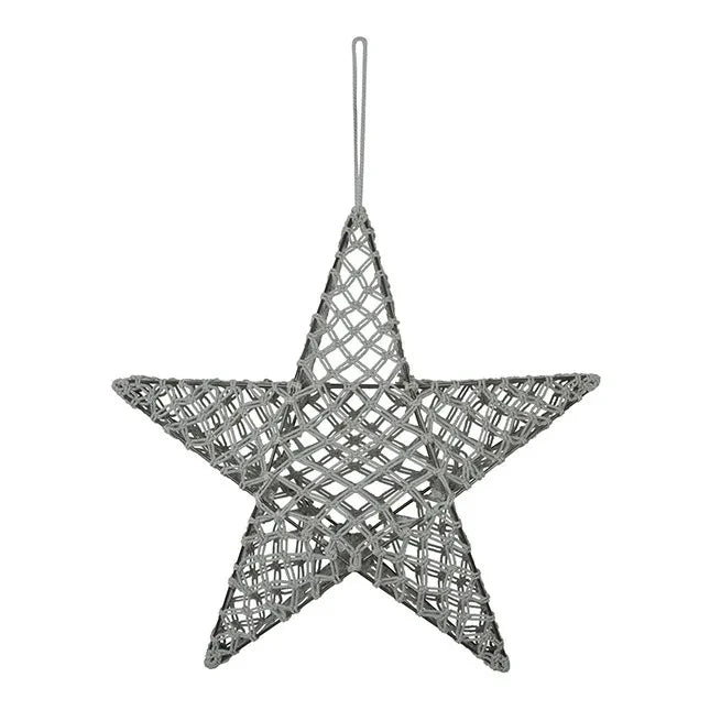 Numero 74 - Macrame Star Lamp | Silver Grey S019
