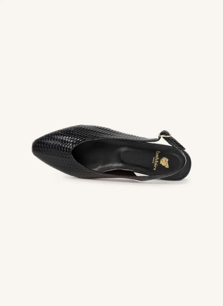 Bobbies - Anouk Strickleder Ballerinas | Schwarz