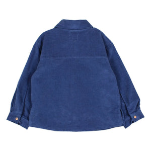 Búho - Camisa de Algodón Orgánico de Terciopelo Suave | Azul Marino