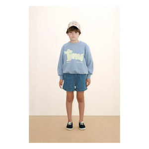 Tinycottons - Sweat Tiny Coton Bio | Gri mavi