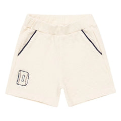 Donsje - Petar Waffle Kurze Shorts | Elfenbein