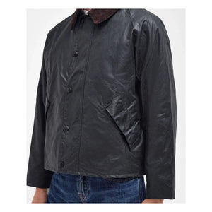 Barbour - Transport Wax Bone Jacke | Schwarz
