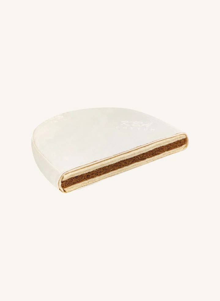 Bermbach Handcrafted - Ovalbett aus Bio-Baumwolle für Lola und Emil Wiegen | Weiß