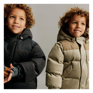 Wheat - Mads Recycled Fiber Puffer Jacket | Beige