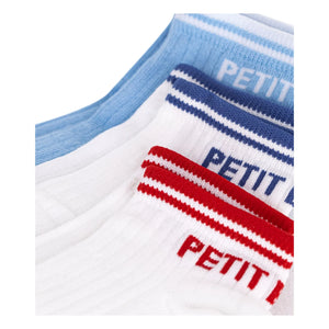 Petit Bateau - 3er-Set Sneaker-Socken | Weiß