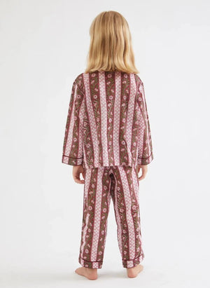 Folkloore - Çiçek Desenli Pijama - Folkloore x Smallable | Yeşil