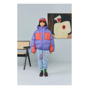 The Animals Observatory - Roadrunner Colorblock Jacke aus recycelter Faser | Lila