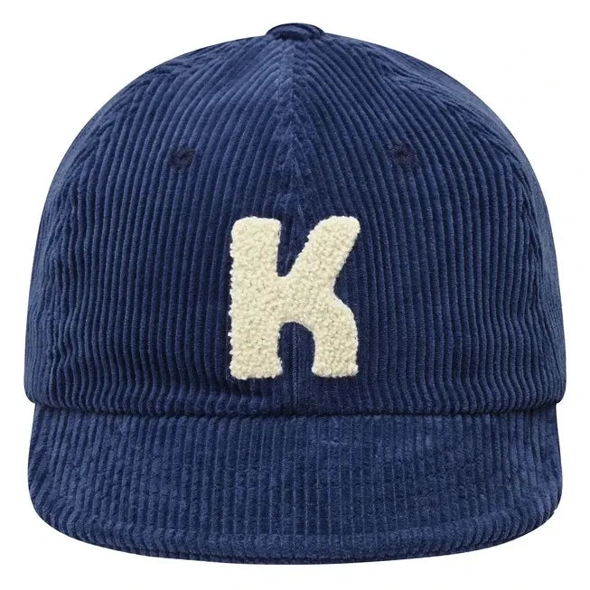 Kappy - Gorra de terciopelo con logo | Azul