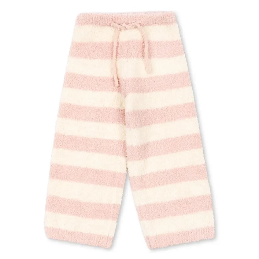 Konges Sløjd - Pantalón de forro polar a rayas suaves | Rosa