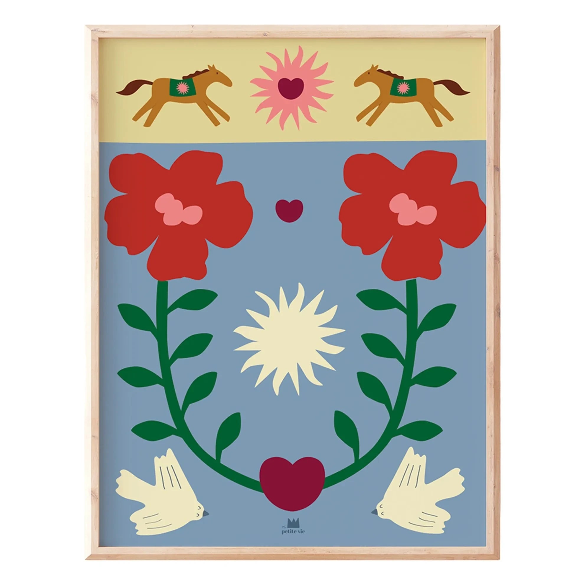 Ma petite vie - Sonnenwende Poster | Blau
