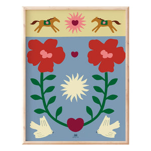 Ma petite vie - Sonnenwende Poster | Blau