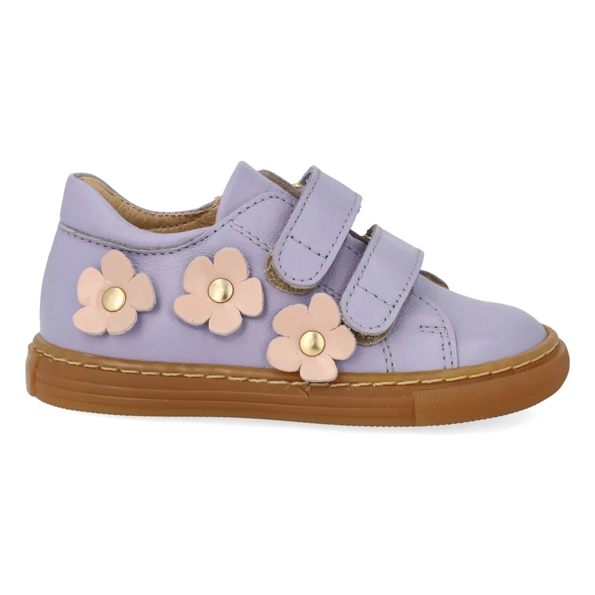 Angulus - Çift Çizgili Çiçek Sneakers | Leylak