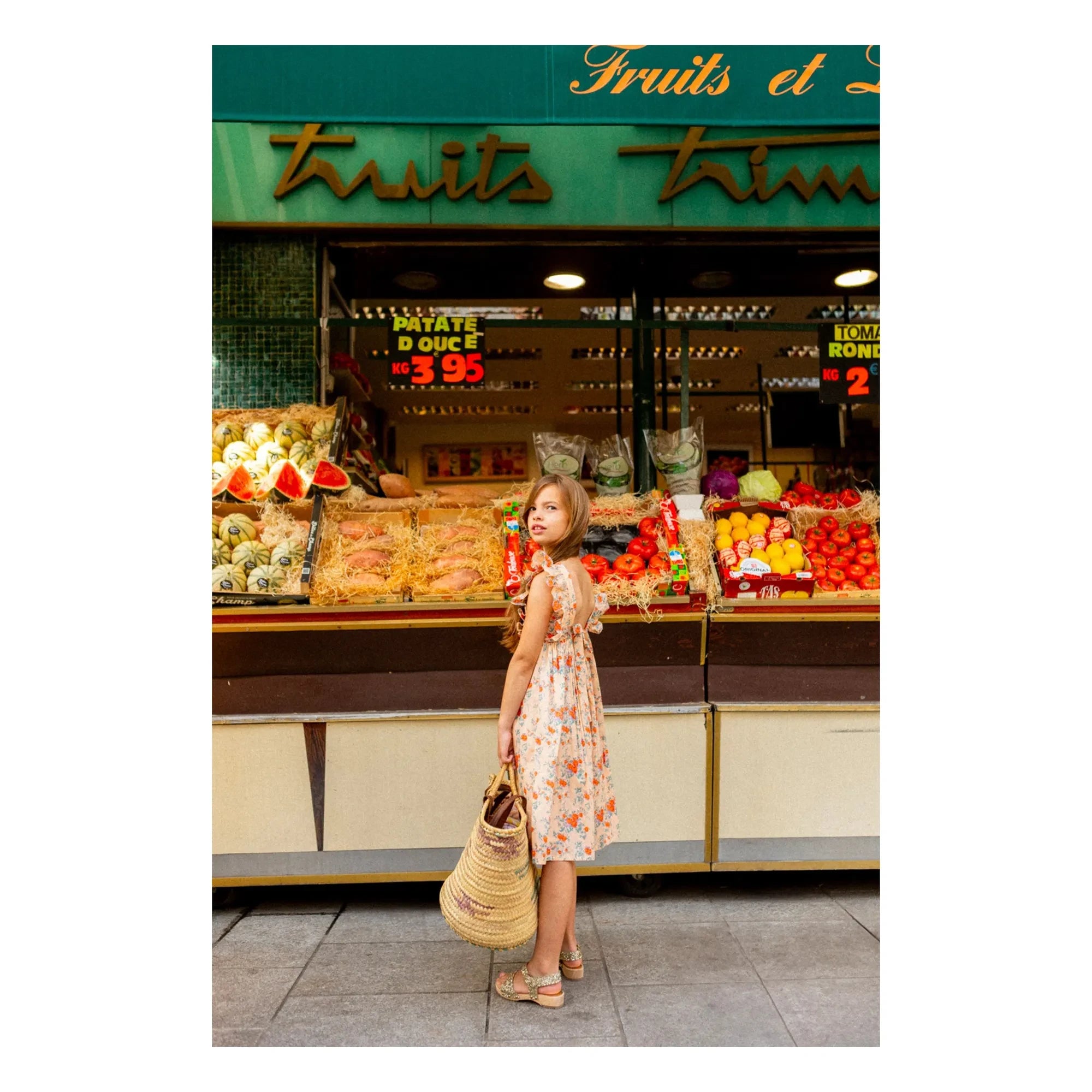 Louis Louise - Vestido Arlette Fleurie | Rosa beige