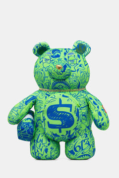 Sprayground - حقيبة ظهر صغيرة مطبوعة باللون الأخضر 910B7389NSZ