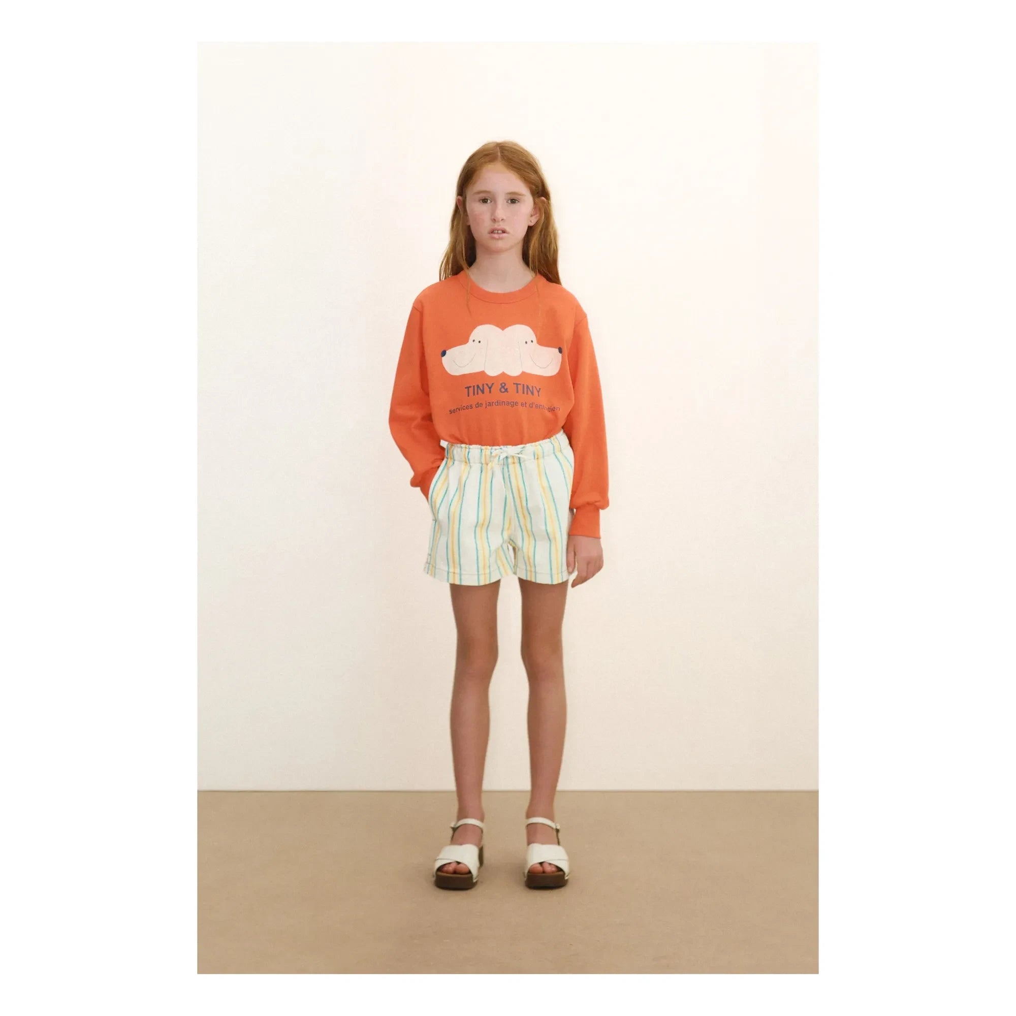 Tinycottons - Sweat Dogs Tiny & Tiny Organik Pamuk | Turuncu