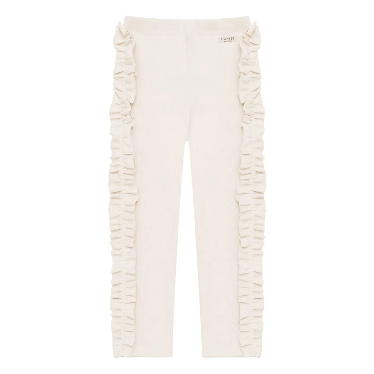 Donsje - Audun leggings de algodón orgánico con volantes | Crudo