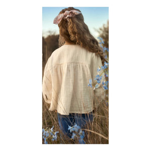 Louise Misha - Kerstin Organik Pamuk Bluz | Krem