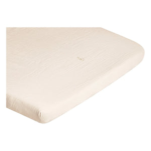 garbo&friends - Cotton Muslin Fitted Sheet | Sand