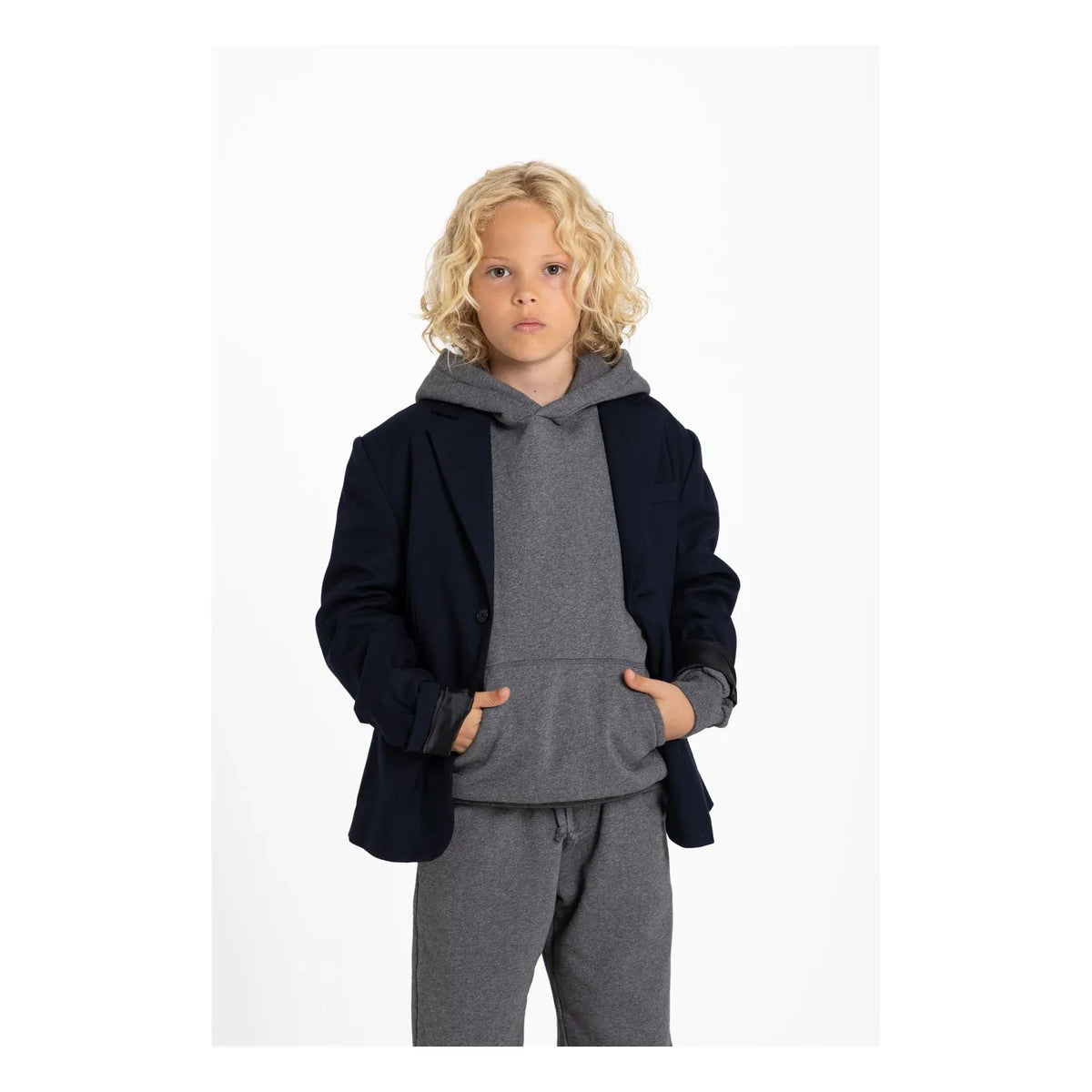 Smallable Kid - Canterbury Organik Pamuklu Jogger | Gri Melanj
