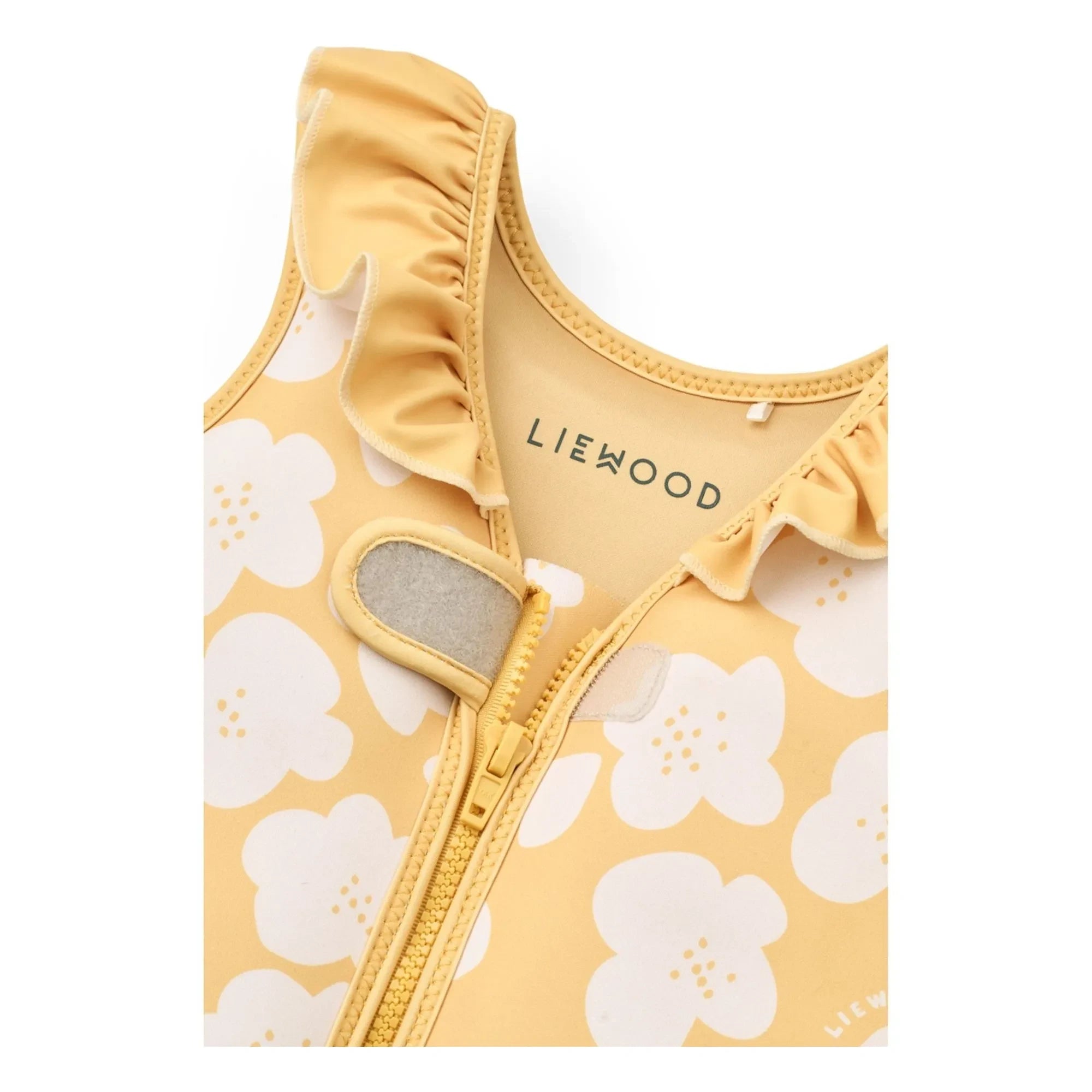 Liewood - Dove yüzme yeleği | Flower/Lemon sarı