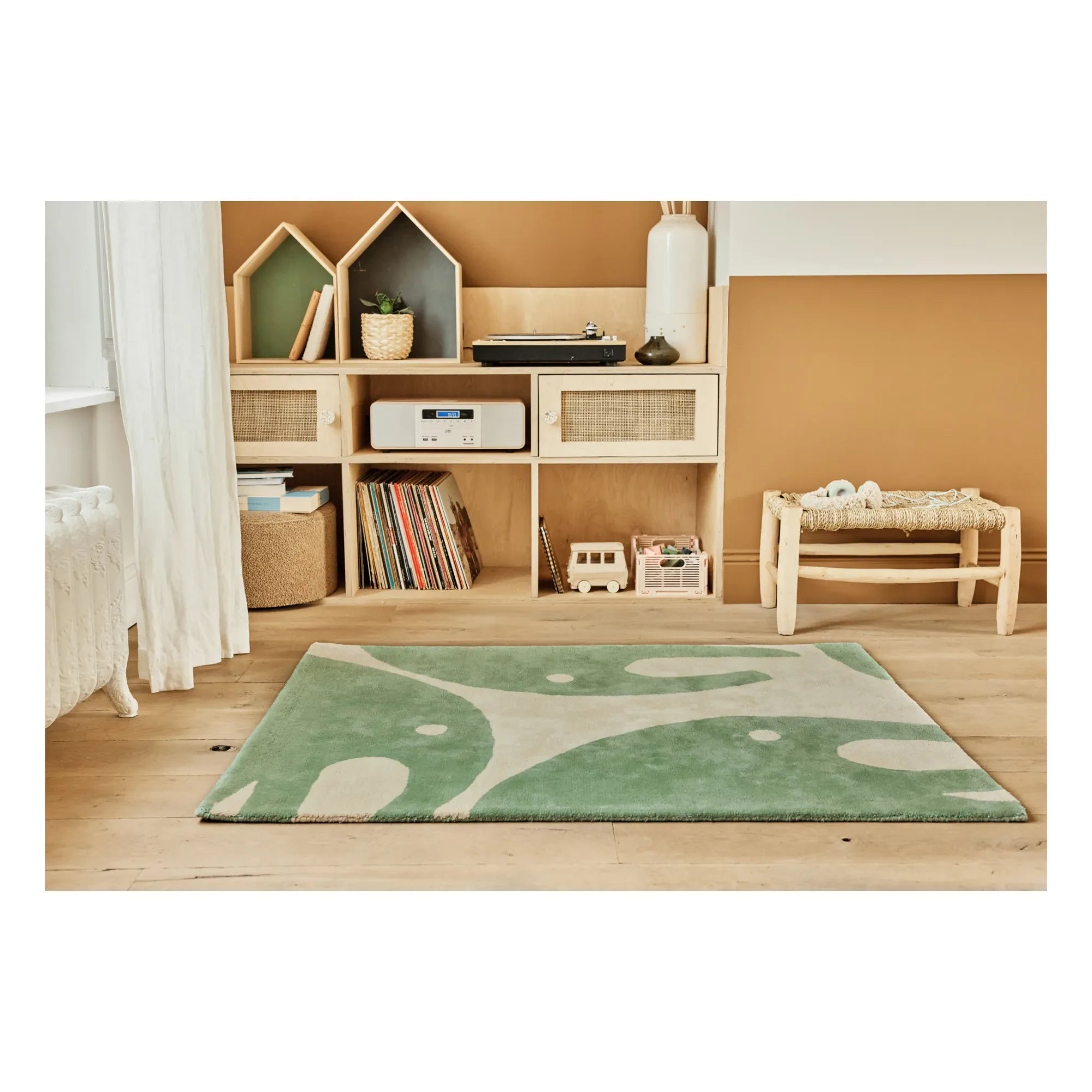 Bleuu-studio - Faden-Teppich | Grün