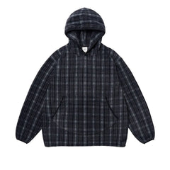 Kappy - Sudadera polar a cuadros | Negro