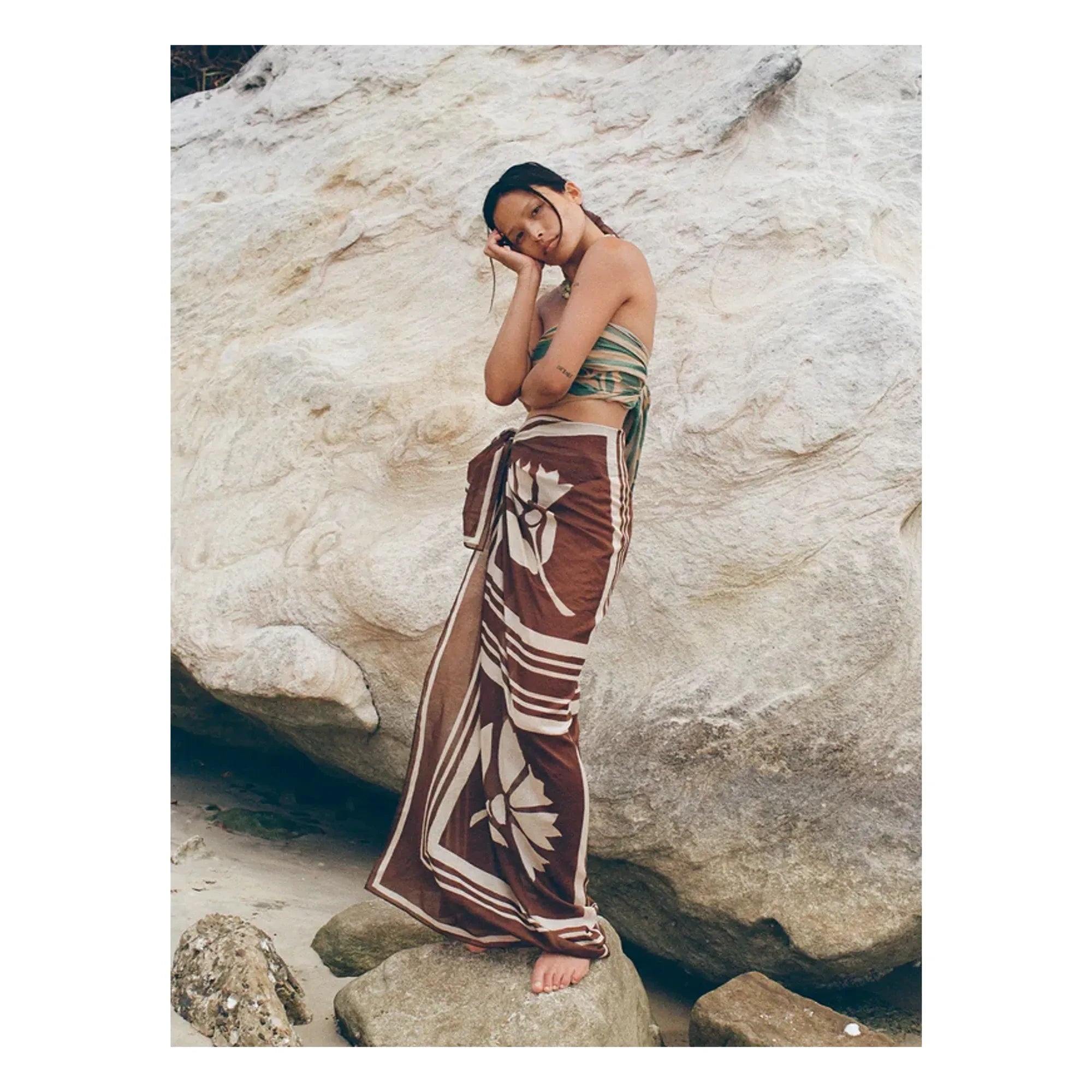 Soleil Soleil - Carnation Coconut pareo | Brown