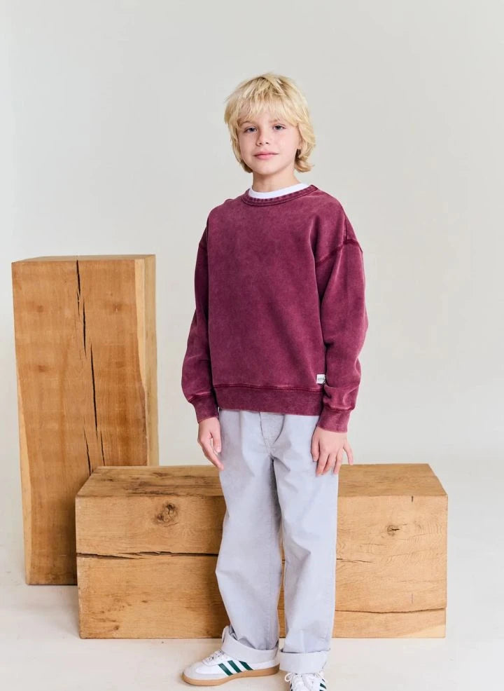 AO76 - Oscar Anniversary recycelter Baumwoll-Sweatshirt | Burgunder
