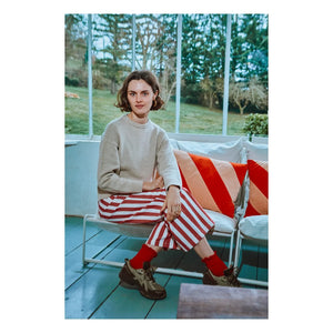 Poudre Organic - Pantalón Cherry a rayas | Rojo