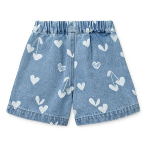 Liewood - Borrisa Denim Şort Kalpler | Mavi