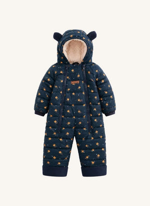 Töastie - Wasserfester, blumenbedruckter Cloud-Jacke | Dunkelblau
