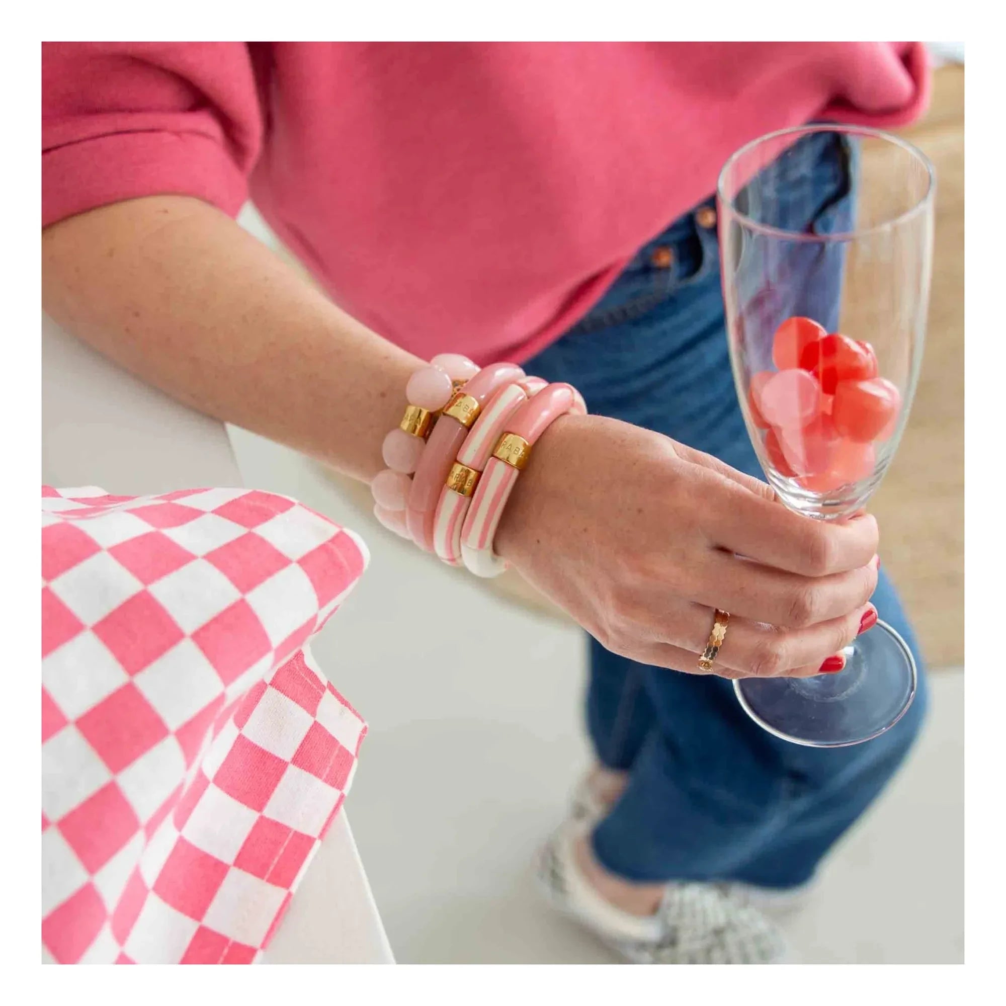 Parabaya - Riviera Rosado 3 pulseras | Rosa
