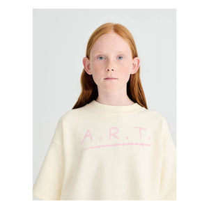 True Artist - Kısa Kollu Sweatshirt N°13 Organik Pamuk | Krem