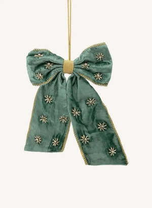Anna + Nina - Lazo Decorativo de Cuentas Crimson Luxe | Verde