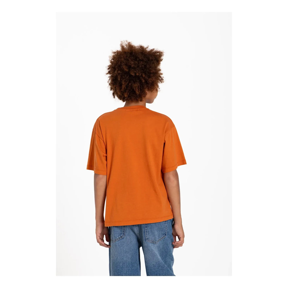Hundred Pieces - Camiseta de Algodón Orgánico Finn Moto | Teja