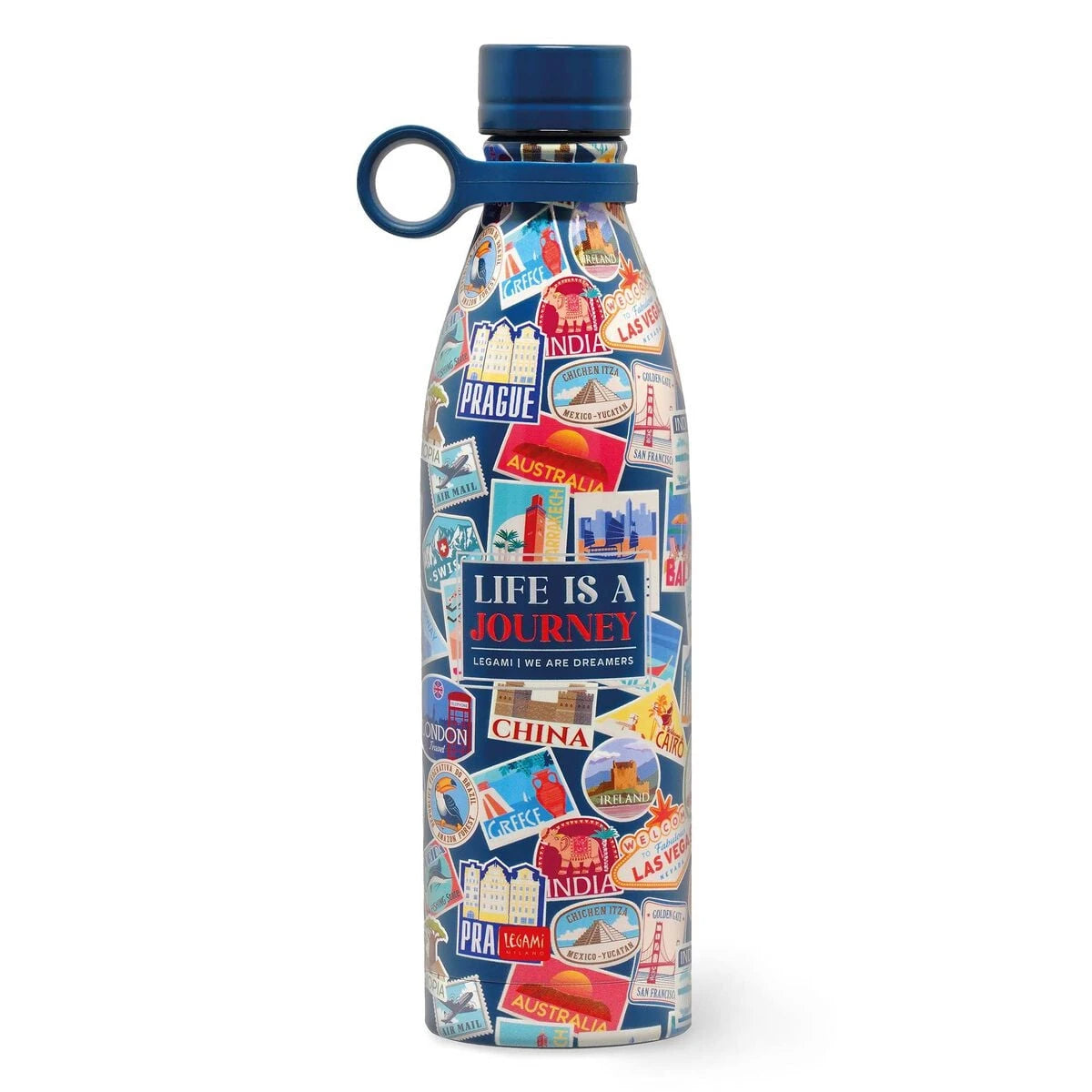 Legami - 800 ml Termos - Seyahat Çıkartmaları - Sıcak & Soğuk