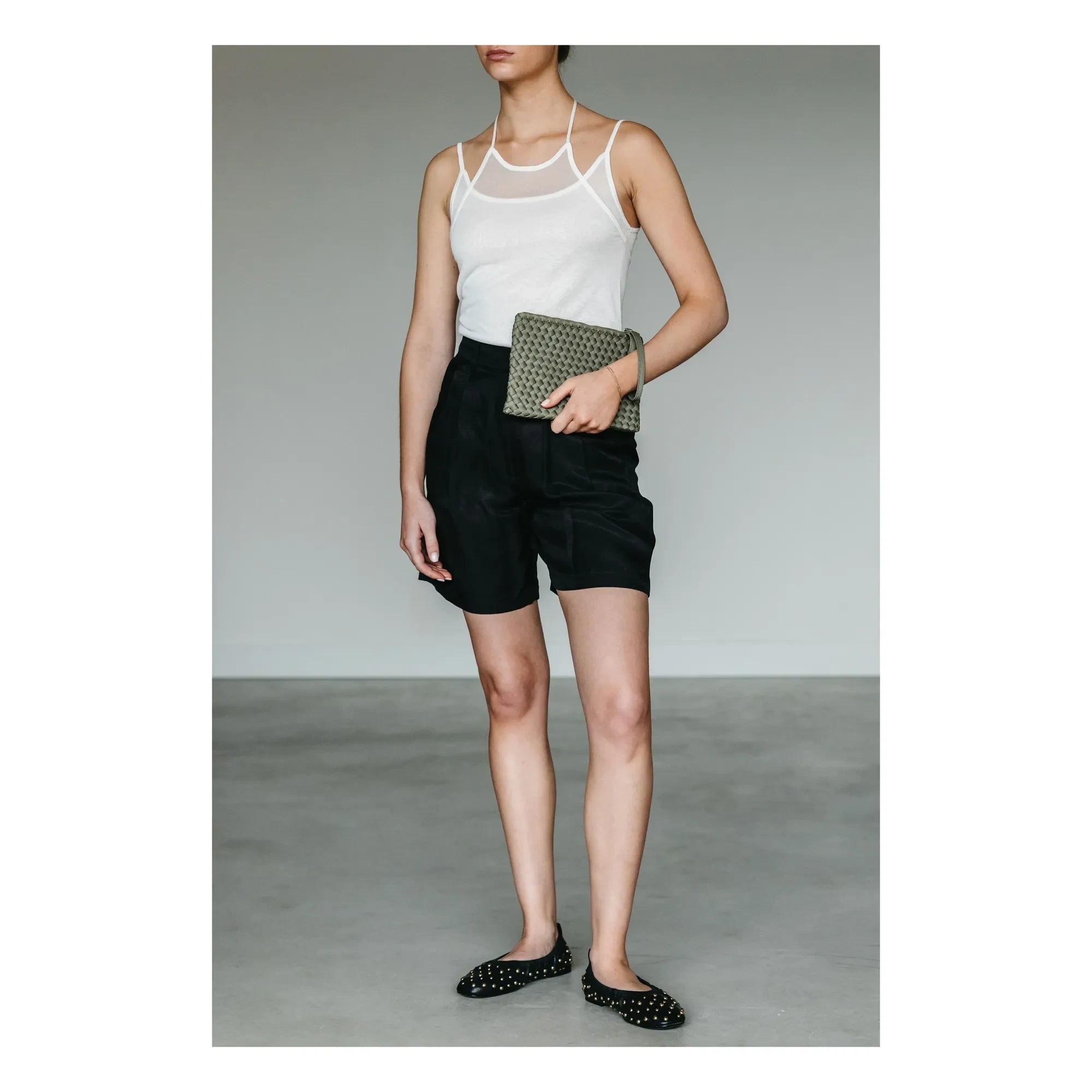 Marrea - Marrea clutch çanta | Açık haki