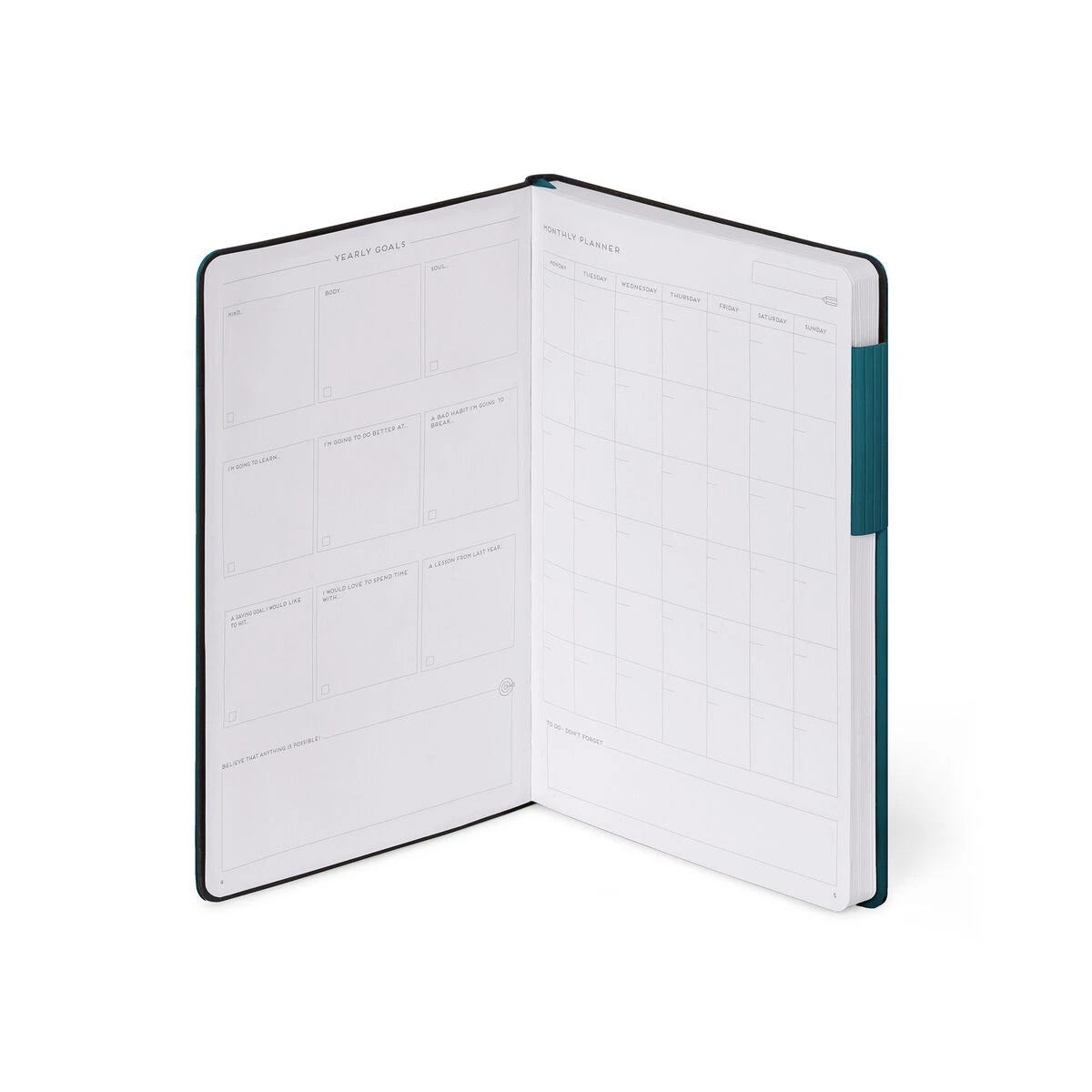 Legami - Noktalı Monokrom Yumuşak Kapaklı Defter - Derin Turkuaz - Defterim