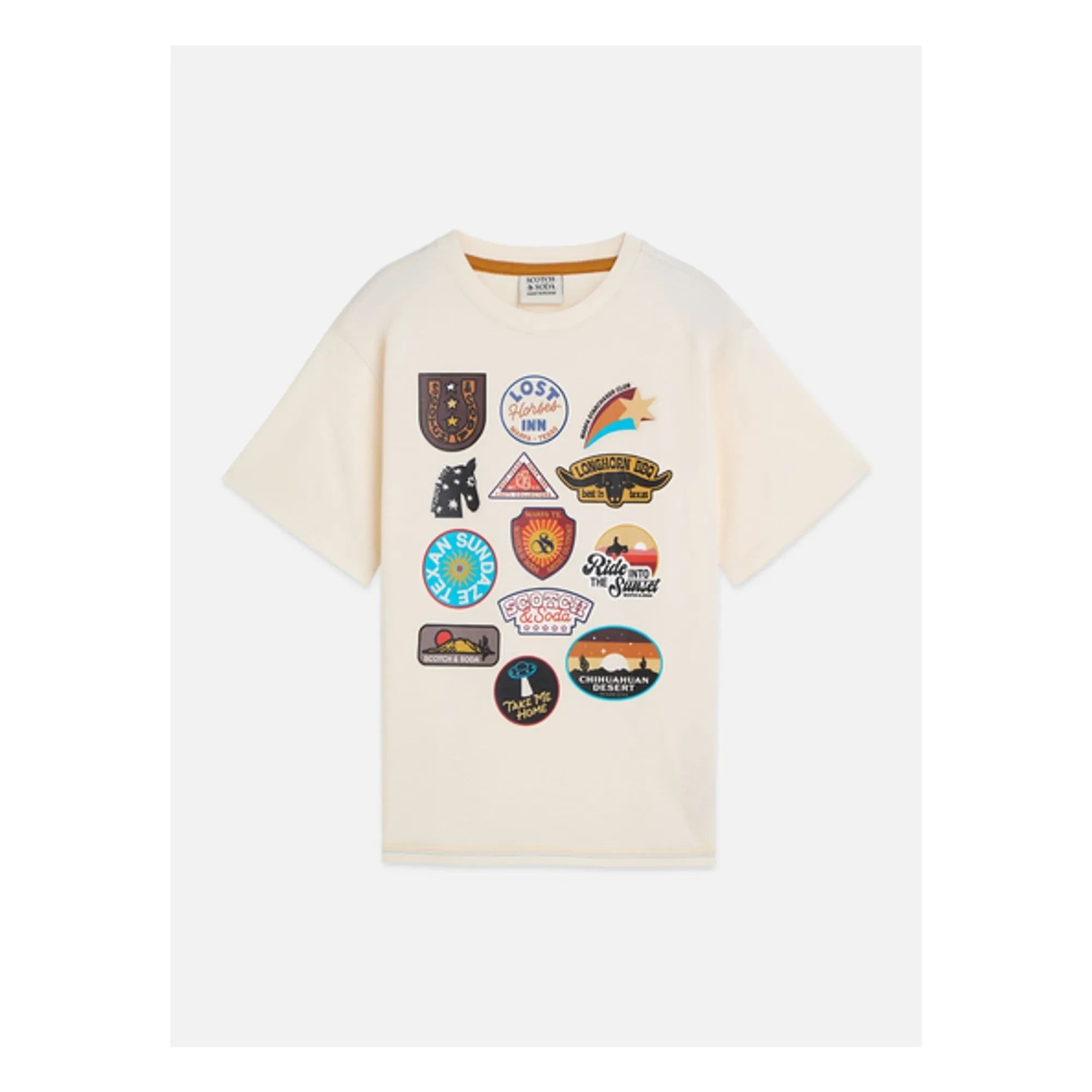 Scotch & Soda – T-Shirt aus Bio-Baumwolle | Ecru