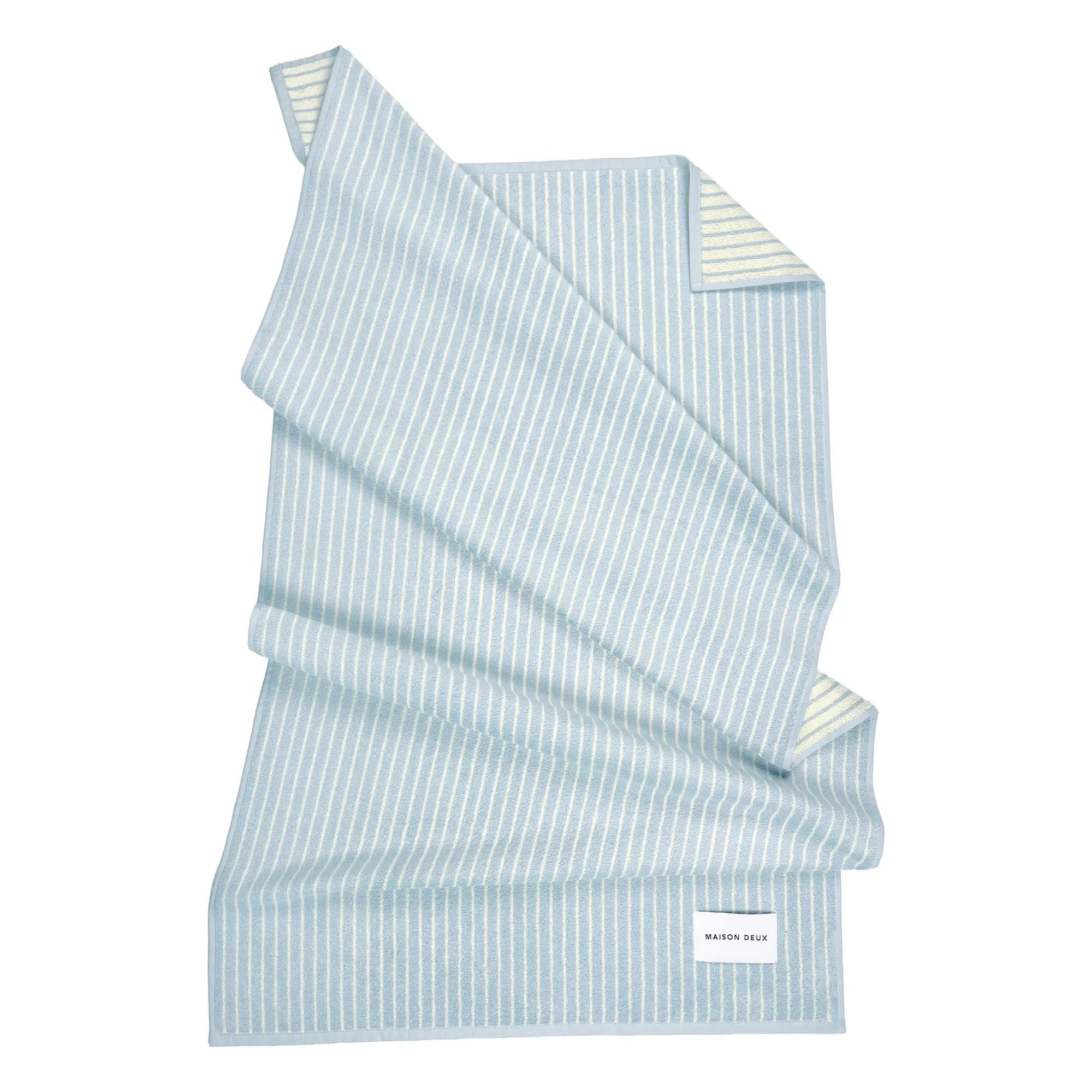 Maison Deux - Striped beach towel | Blue