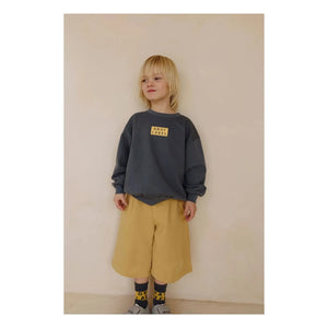 Gray Label - Gri Etiket Organik Pamuk Sweatshirt | Gri mavi